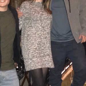 Gray long sleeve dress